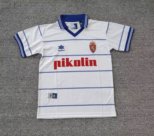 1999-2000 Zaragoza Home Retro Soccer Jersey