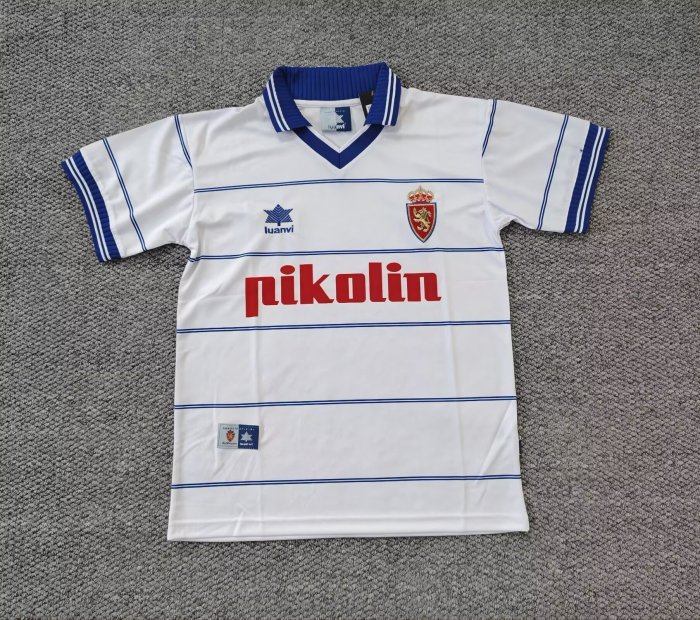 1999-2000 Zaragoza Home Retro Soccer Jersey