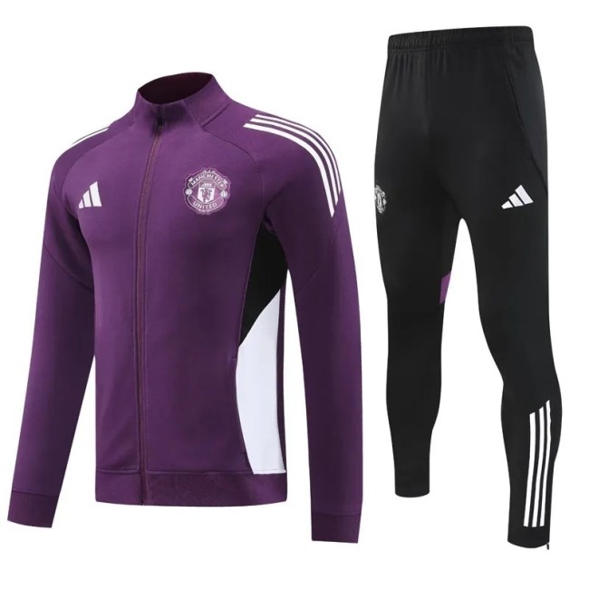 2025-26 Manchester United Purple Jacket Track Suit