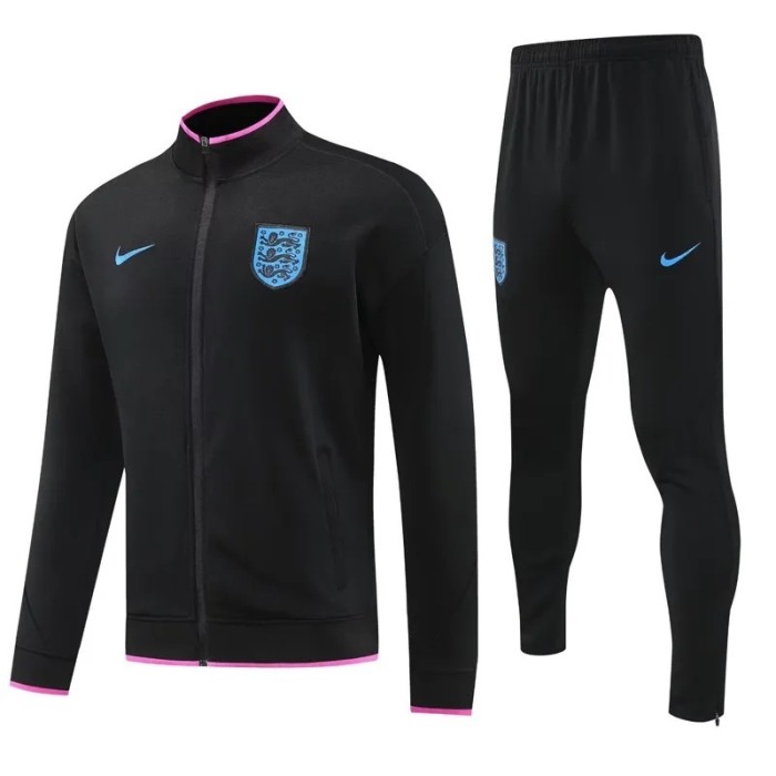 2025-26 England Black Jacket Track Suit
