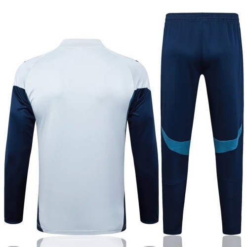 2025-26 Arsenal Kids Gray Half Pull Track Suit