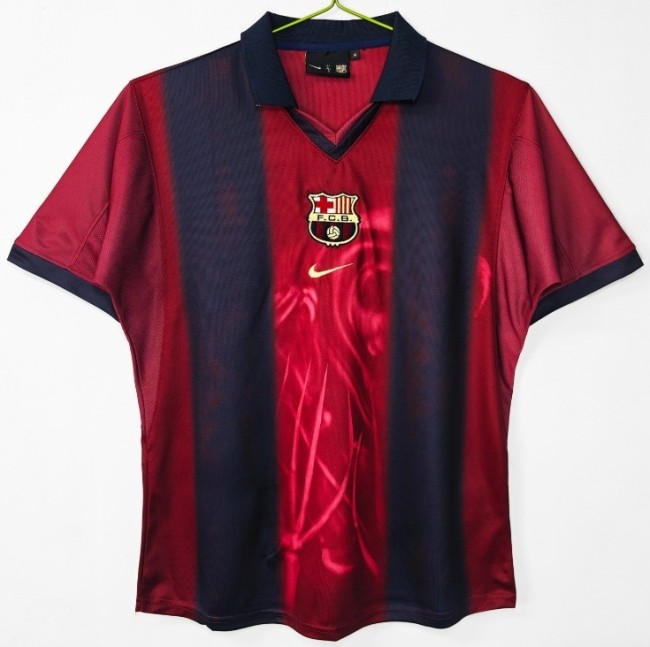 2001-02 Barcelona Home Retro Soccer Jersey