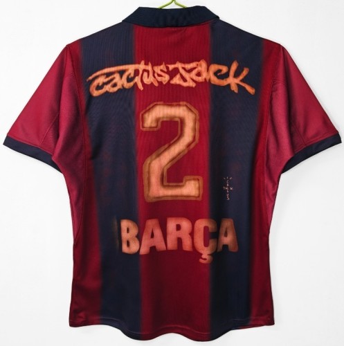 2001-02 Barcelona Home Retro Soccer Jersey