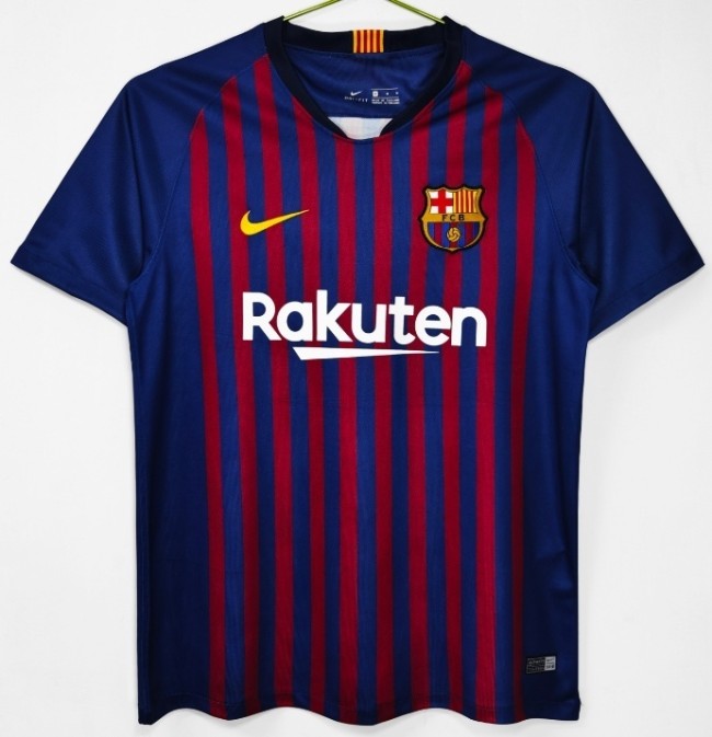 2018-19 Barcelona Home Retro Soccer Jersey