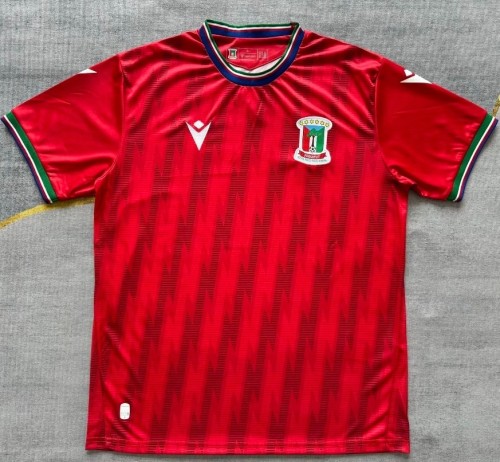 2025-26 Guinea Home Red Soccer Jersey