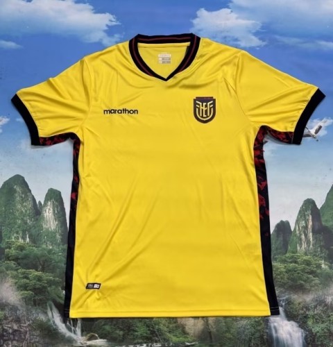 2026-27 Ecuador Home Yellow Fans Soccer Jersey