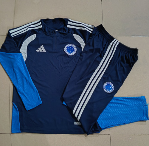 2026-27 Cruzeiro Royal Blue Half Pull  Tracksuit(半拉链)