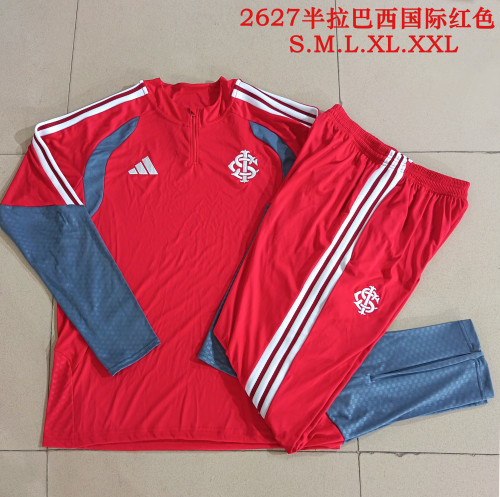 2026-27 Brazil International Red Half Pull  Tracksuit(半拉链)