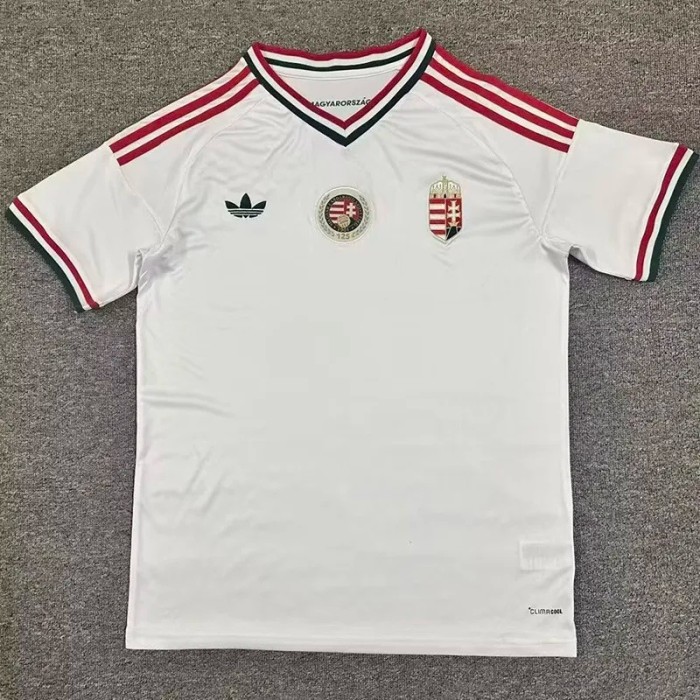 2026-27 Hungary Away White Soccer Jersey