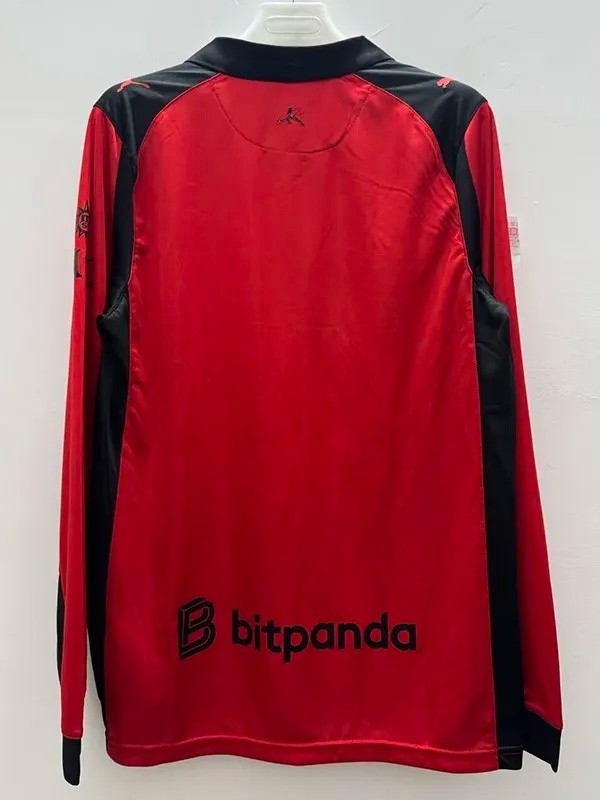 2026-27 AC Milan Fourth Away Red Long Sleeve Soccer Jersey