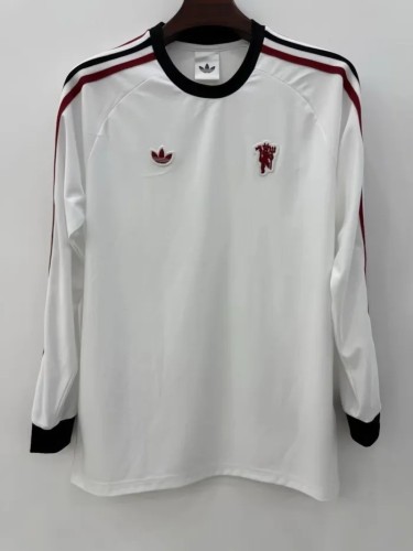 2026-27 Manchester United long-sleeved White Soccer Jersey