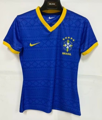 2026-27 Brazil Special Edition Women Blue Soccer Jersey