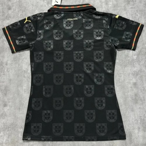 2026-27 Portugal Home Black Women Soccer Jersey (女)