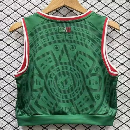 2026 Mexico Home Green Women Yoga Vest (女)