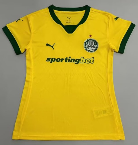 2025-26 Palmeiras Third Away Women yellow Soccer Jersey (女)