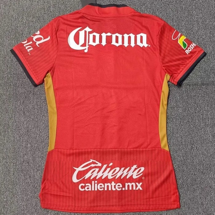 2025-26 Toluca Home Women Red Soccer Jersey