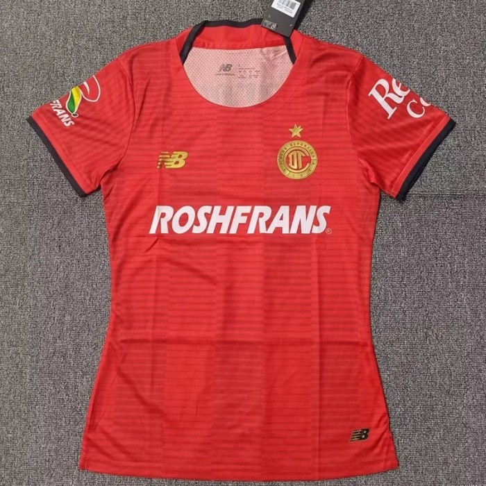 2025-26 Toluca Home Women Red Soccer Jersey