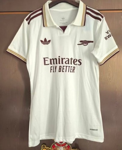 2025-26 Arsenal White Third Away Women Soccer Jersey