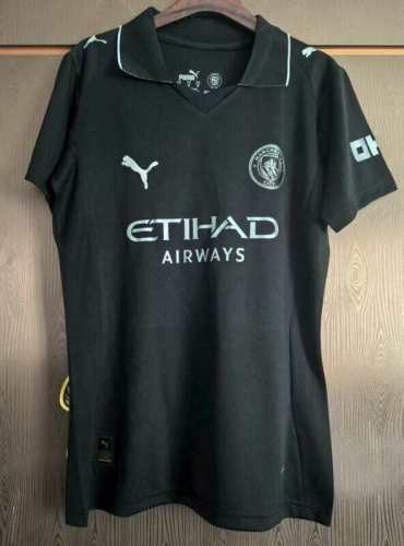 2025-26 Manchester City Away Women Black Soccer Jeasey（女）