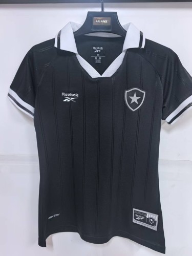 2025-26 Botafogo Away Black Women Soccer Jersey (女)