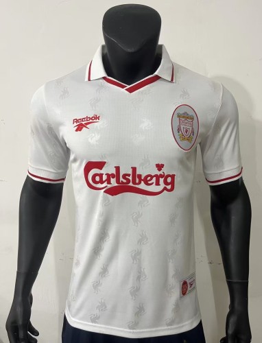 1996-97 Liverpool's Away White Soccer Jersey