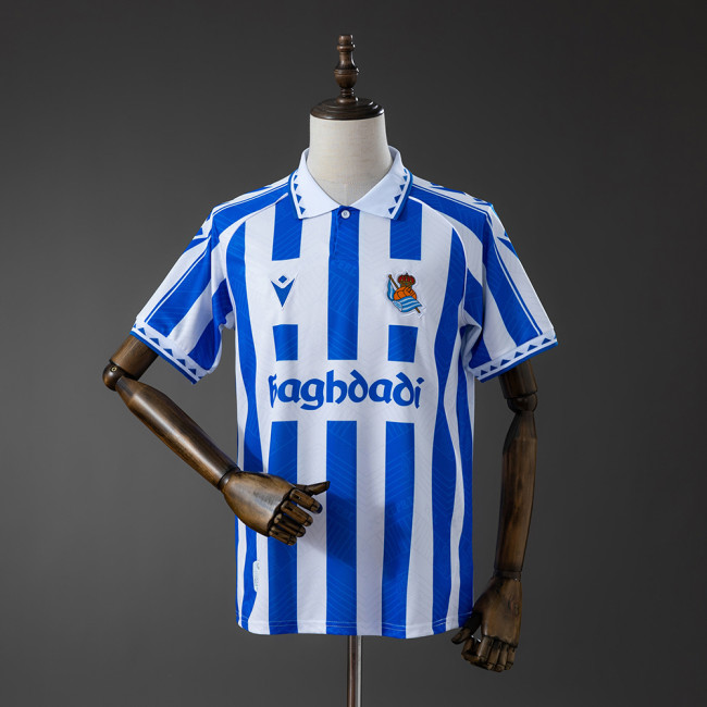 2025-26 Real Sociedad Retro Style Soccer Jersey