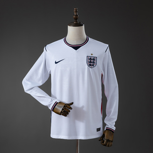 2026 England Home Long Sleeve Soccer Jersey