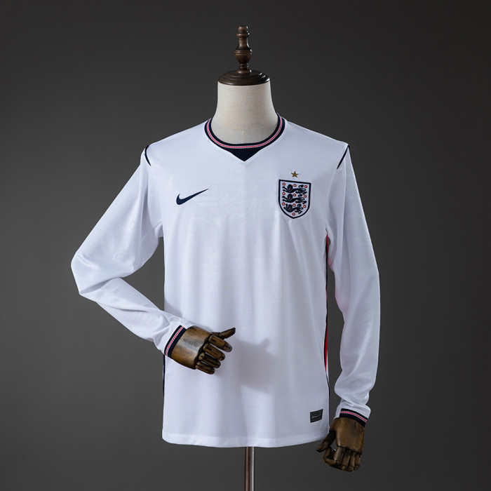 2026 England Home Long Sleeve Soccer Jersey