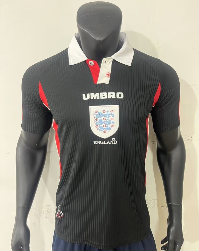 1998 England Away Retro Soccer Jersey