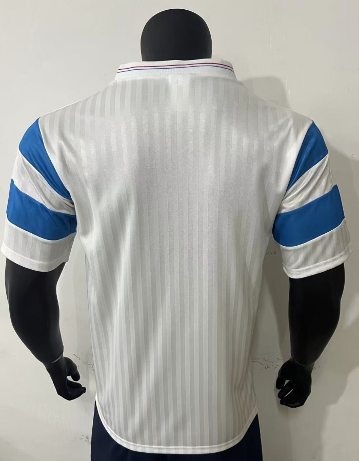 1990 Marseille Home Retro Soccer Jersey