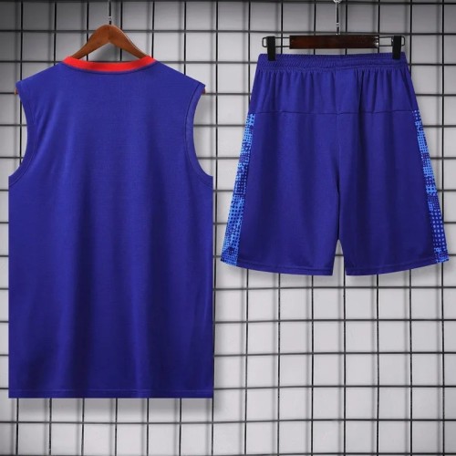 2025-26 RB Leipzig Blue Tank top and shorts suit