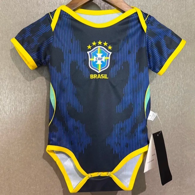 2026-27 Brazil Away Baby Infant Crawl Suit