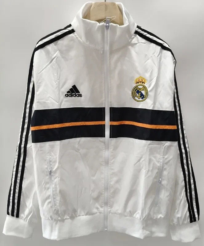 2013-2014  Real Madrid White Retro Windbreaker