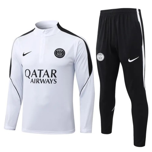 2026-27 PSG White Half Pull Tracksuit #B26029(半拉链)