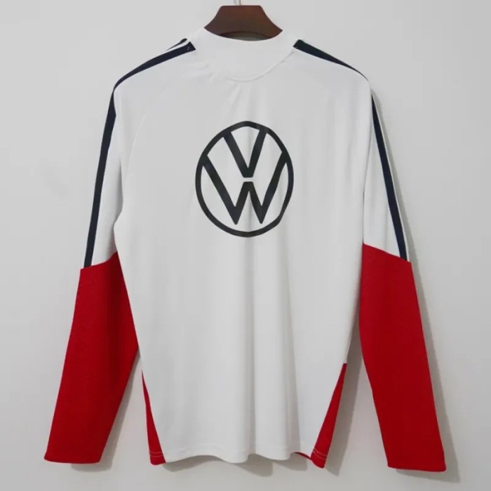 2026-27 Germany White Half Pull Soccer Jersey