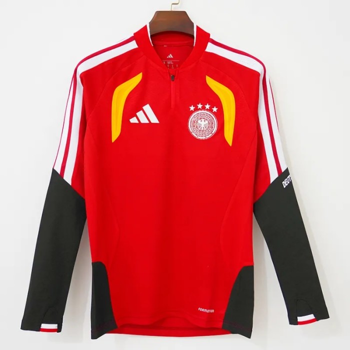 2026-27 Germany Red Half Pull Soccer Jersey