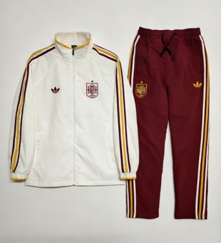 2026-27 Spain White Red Jacket Tracksuit