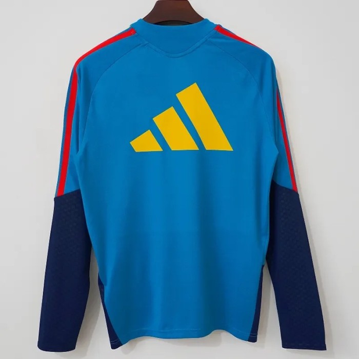 2026-27 Spain Blue Half Pull Soccer Jersey
