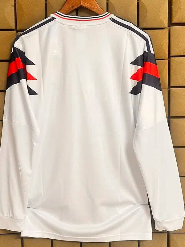 1990 England Special Edition Retro Long Sleeve Soccer Jersey