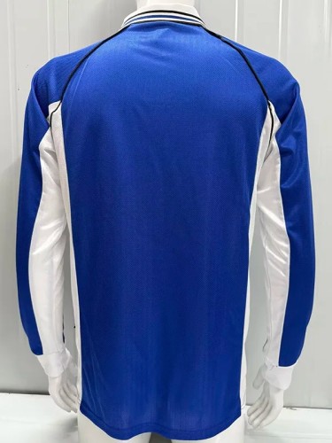 1998-2000 Schalke 04 Home Long Retro Soccer Jersey