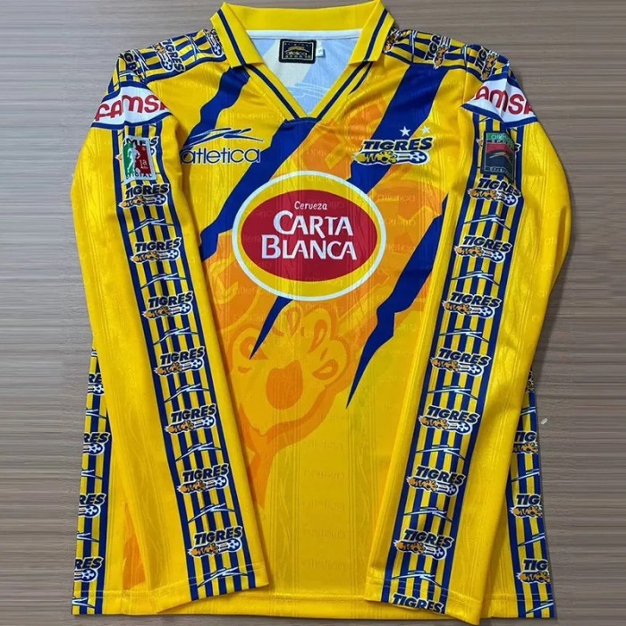 1997-1998 Tigres UANL Home Long Retro Soccer Jersey