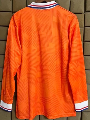 1993 Netherlands Home Long Sleeve Retro Soccer Jersey