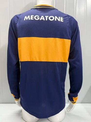 2006-2007 Boca juniors Home Long Sleeve Retro Soccer Jersey
