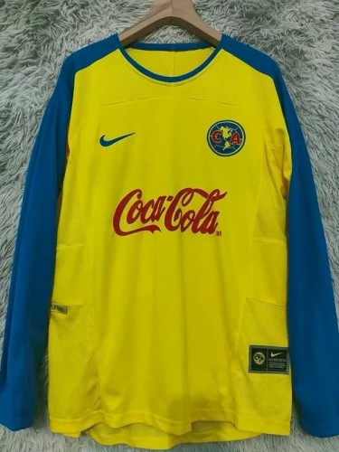 2003-2004 Club America Home Long Sleeve Retro Soccer Jersey