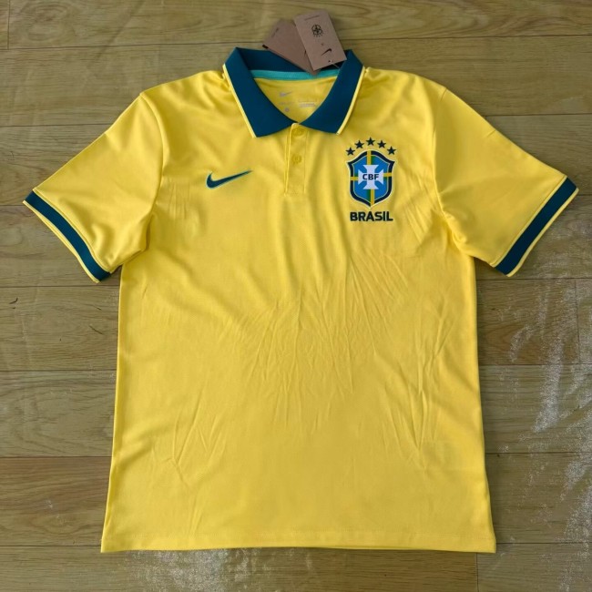 2026-27 Brazil Yellow Polo Short Sleeve