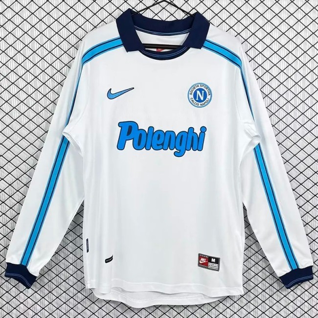 1998-1999 Napoli Away Long Retro Soccer Jersey