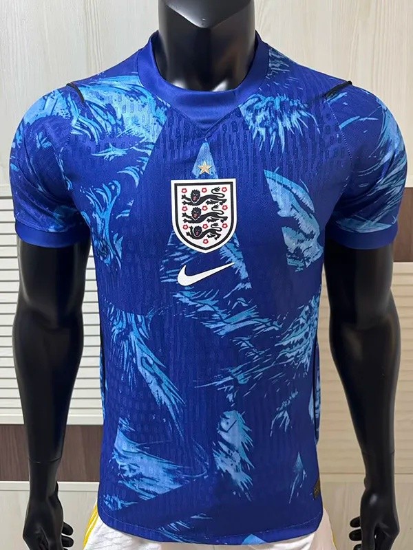 2026-27 England Goalkeeper Blue Player Version Soccer Jersey