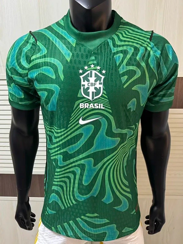 2026-27 Brazil GoalKeeper Green Player Version Soccer Jersey