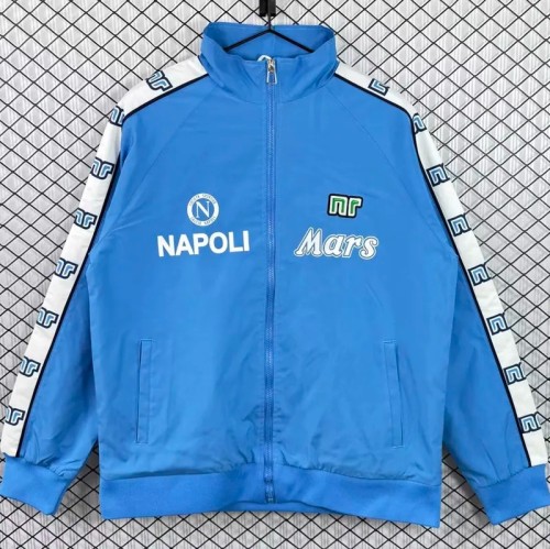1988-1989 Napoli Mars Blue Retro Windbreaker