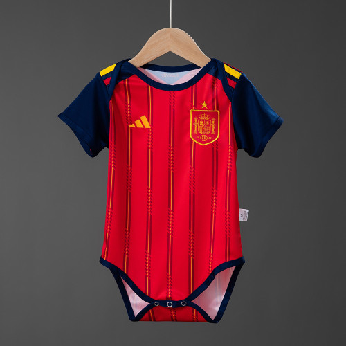 2026-27 Spain Home Baby Infant Crawl Suit